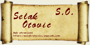 Selak Otović vizit kartica